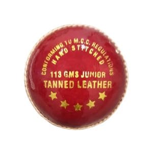Red Cherry Junior Cricket Ball 2 Piece 113g Leather