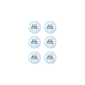 Mitzuma Table Tennis Balls White Pack of 6 Training Balls