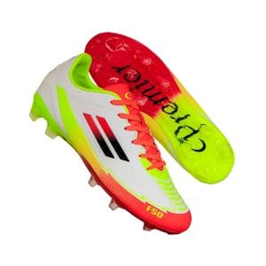 Mens FSO White Yellow Orange Soccer Boot