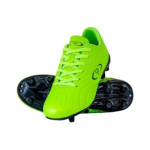 Youth Glory Fluoro Green Black Soccer Boots