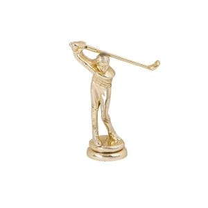 Golf Trophy Swing Figurine Gold Award