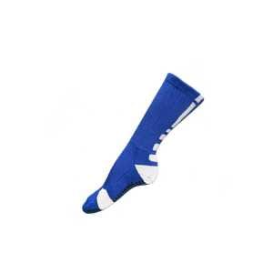 Performance Grip Soccer Socks Royal Blue White Crew Length