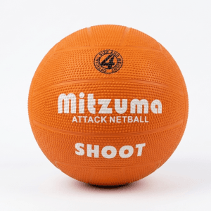 Mitzuma Attack "Shoot" Netball - Size 4 (Orange)