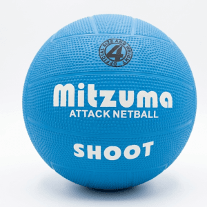Mitzuma Attack "Shoot" Netball - Size 4 (Blue)