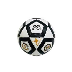 Mitzuma Pentagon Moulded Soccer Ball Size 4 Black/White